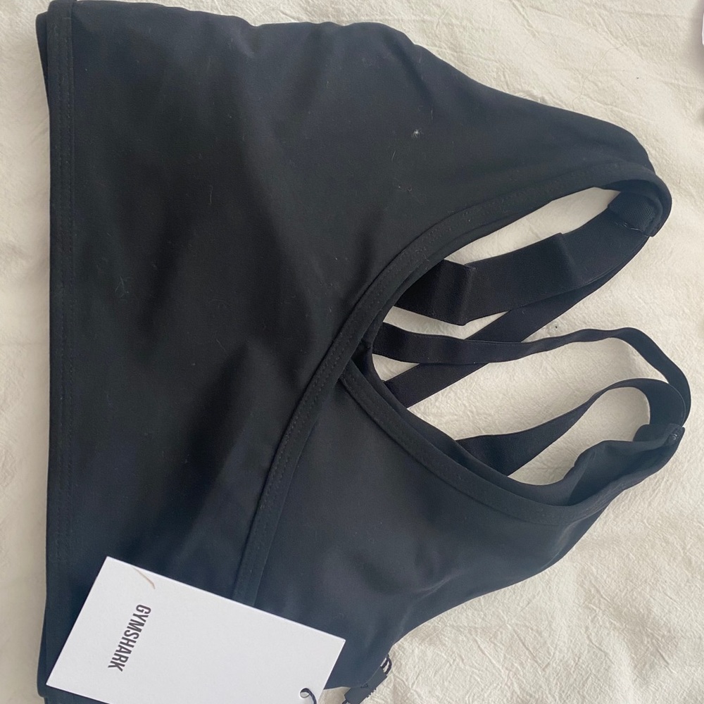 Black Gymshark Studio Sports Bra-XS